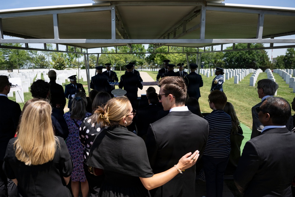 Military Funeral Honors are Conducted for U.S. Air Force Capt. Robert Gilliland Sr.
