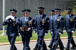 Military Funeral Honors are Conducted for U.S. Air Force Capt. Robert Gilliland Sr.