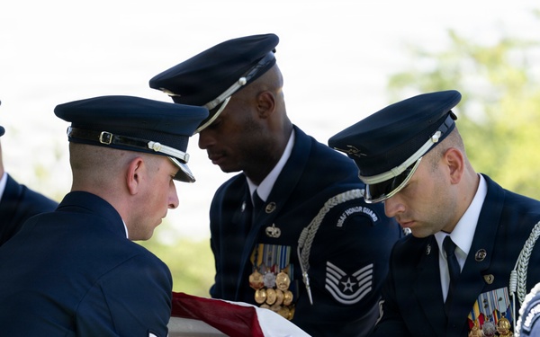 Military Funeral Honors are Conducted for U.S. Air Force Capt. Robert Gilliland Sr.