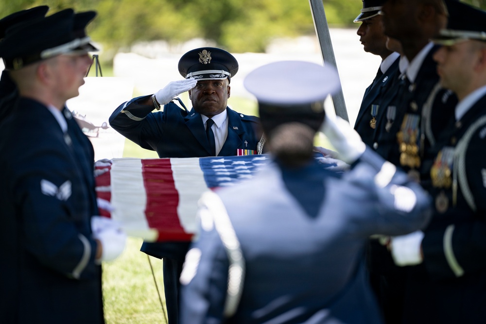 Military Funeral Honors are Conducted for U.S. Air Force Capt. Robert Gilliland Sr.