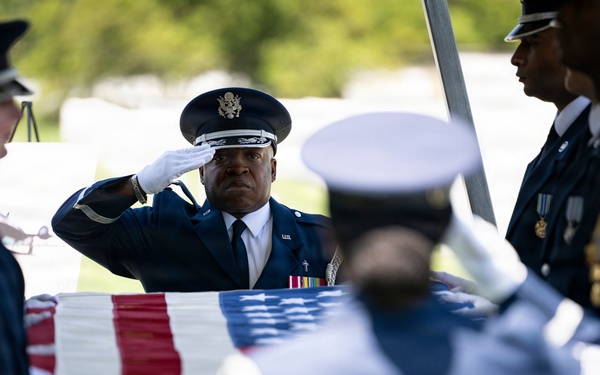 Military Funeral Honors are Conducted for U.S. Air Force Capt. Robert Gilliland Sr.