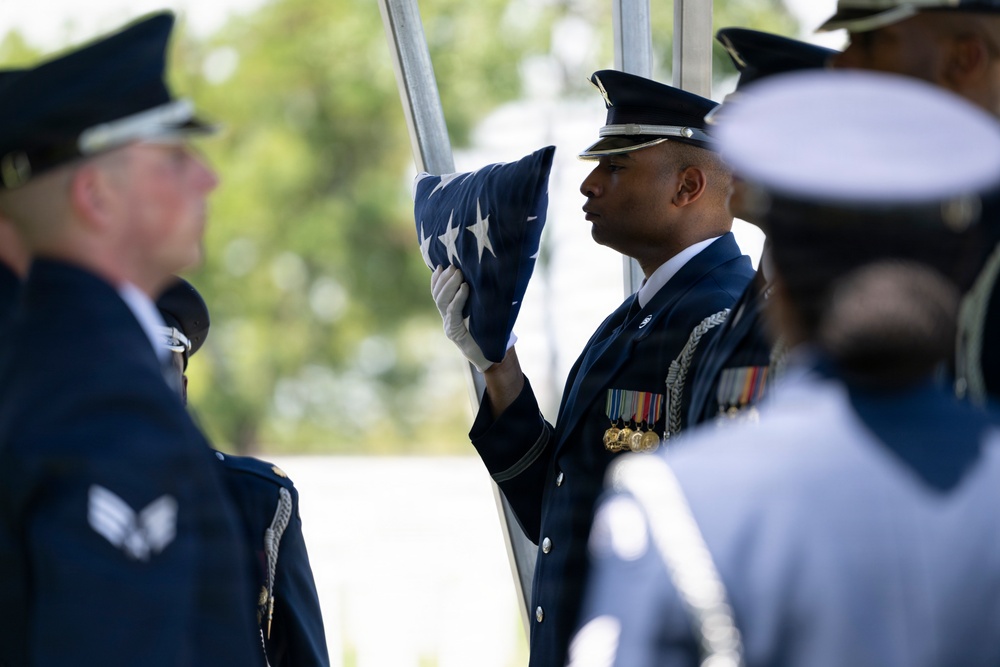 Military Funeral Honors are Conducted for U.S. Air Force Capt. Robert Gilliland Sr.