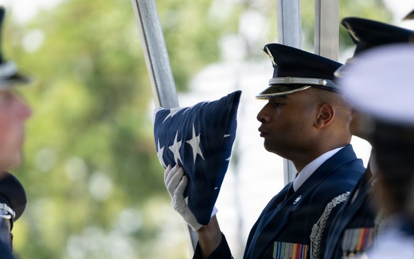 Military Funeral Honors are Conducted for U.S. Air Force Capt. Robert Gilliland Sr.