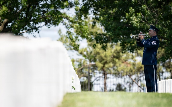 Military Funeral Honors are Conducted for U.S. Air Force Capt. Robert Gilliland Sr.