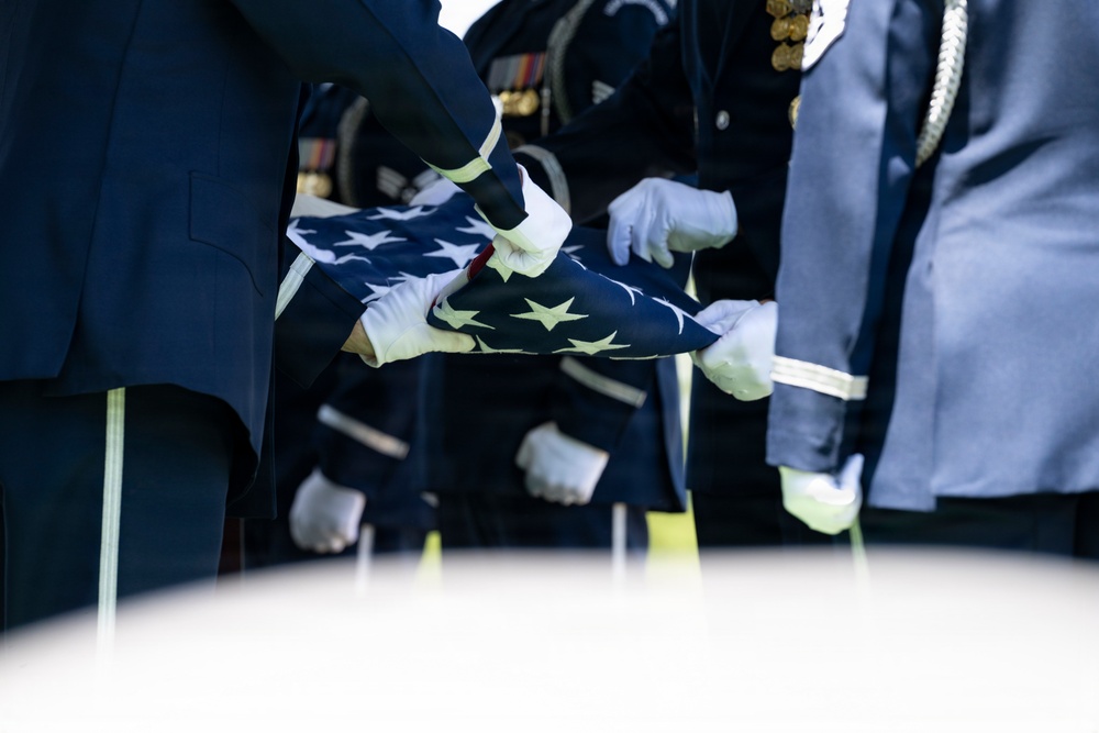 Military Funeral Honors are Conducted for U.S. Air Force Capt. Robert Gilliland Sr.