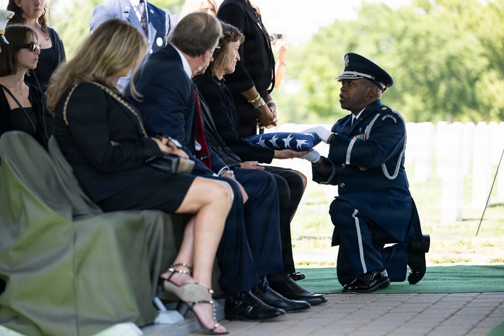 Military Funeral Honors are Conducted for U.S. Air Force Capt. Robert Gilliland Sr.