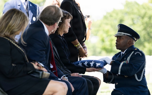 Military Funeral Honors are Conducted for U.S. Air Force Capt. Robert Gilliland Sr.