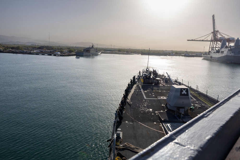 USS Gridley arrives in Ponce, Puerto Rico