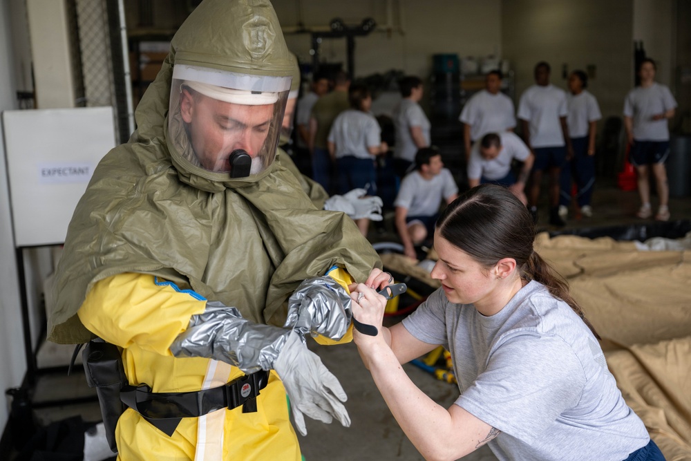 354th Medical Group Decontamination Training
