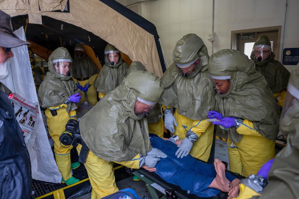 354th Medical Group Decontamination Training
