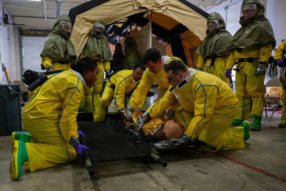 354th Medical Group Decontamination Training