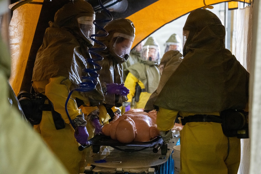 354th Medical Group Decontamination Training