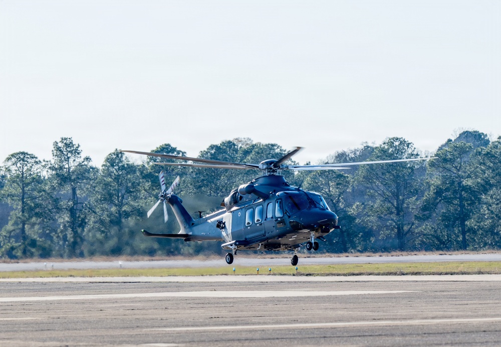 MH-139A Grey Wolf lands after flight