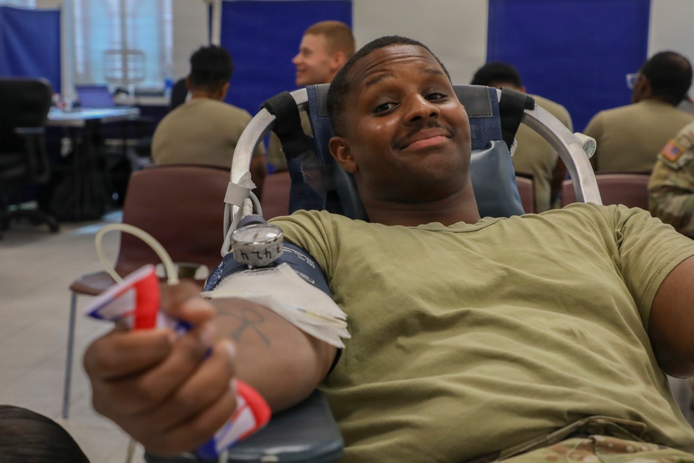 593rd CSC Hosts Blood Drive
