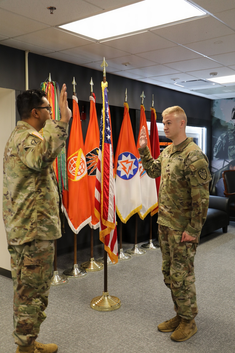 7th Signal Command Soldier Reaffirms Commitment Through Reenlistment