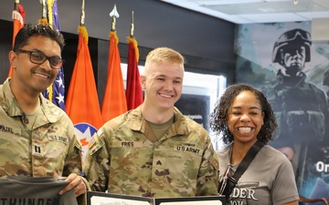 7th Signal Command Soldier Reaffirms Commitment Through Reenlistment