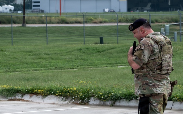 155th ARW Conducts Base Drone Exercise