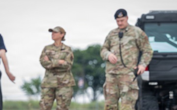 155th ARW Conducts Base Drone Exercise