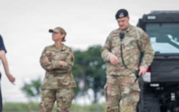 155th ARW Conducts Base Drone Exercise
