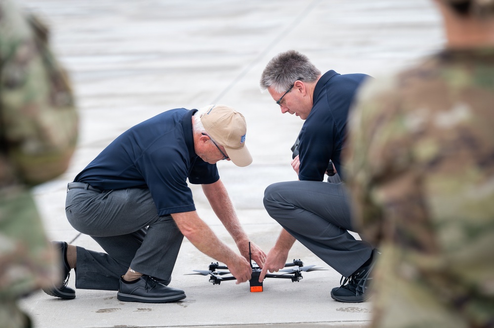 155th ARW Conducts Base Drone Exercise