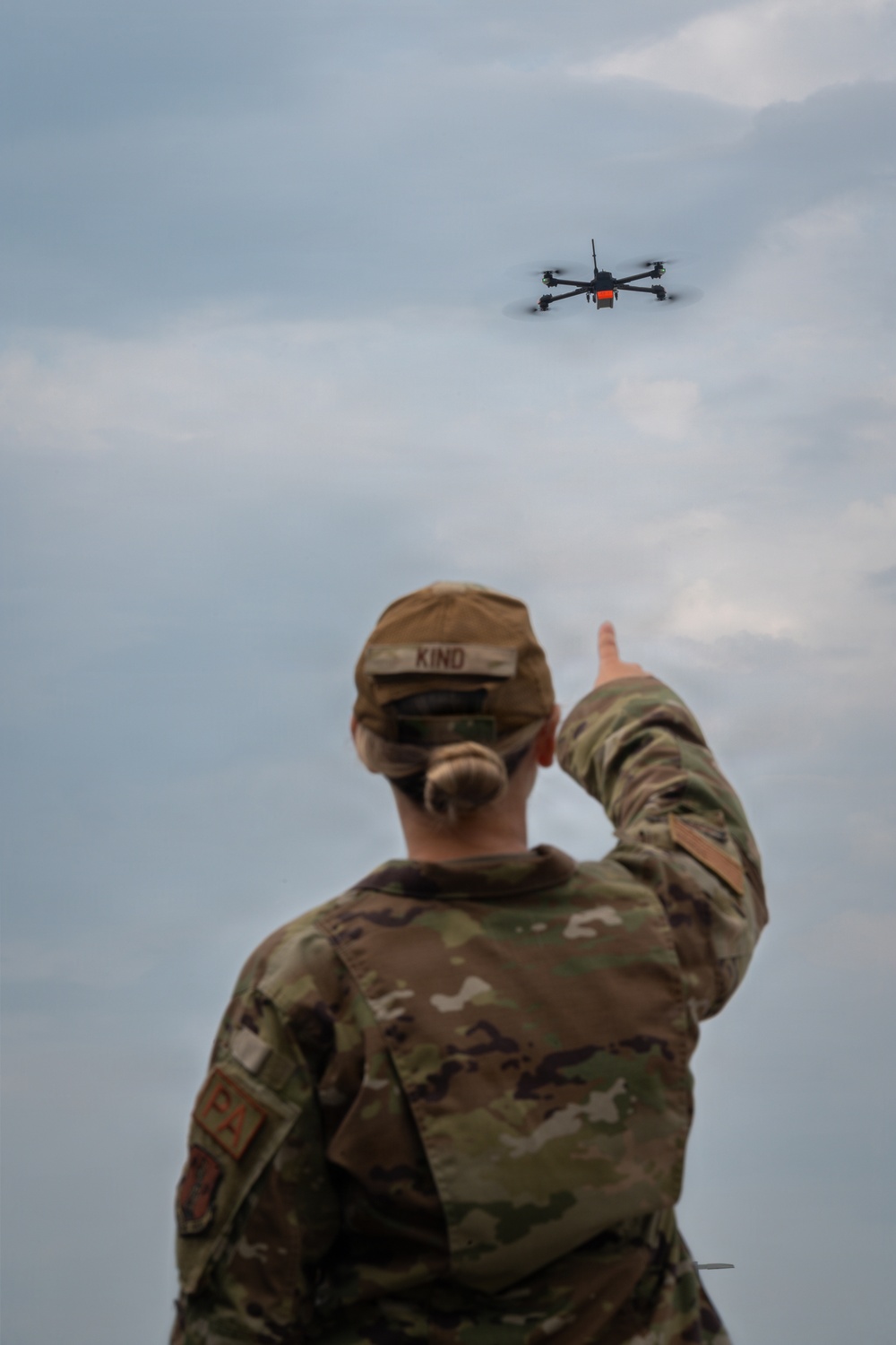 155th ARW Conducts Base Drone Exercise
