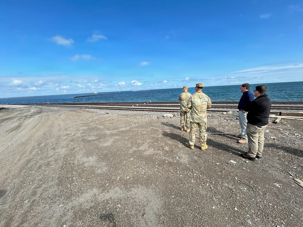 Buffalo District Commander Tours Oswego Projects and Connects with Local Stakeholders