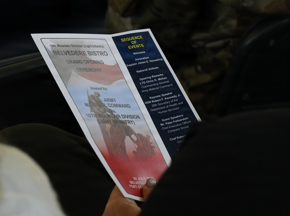 Belvedere Bistro officially opens, offering new way for Soldiers to dine at Fort Drum