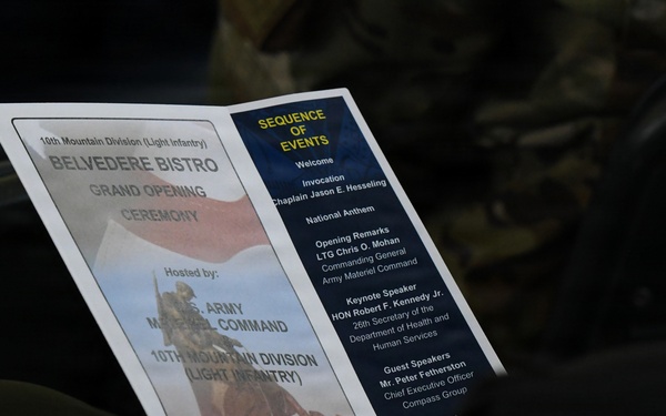 Belvedere Bistro officially opens, offering new way for Soldiers to dine at Fort Drum