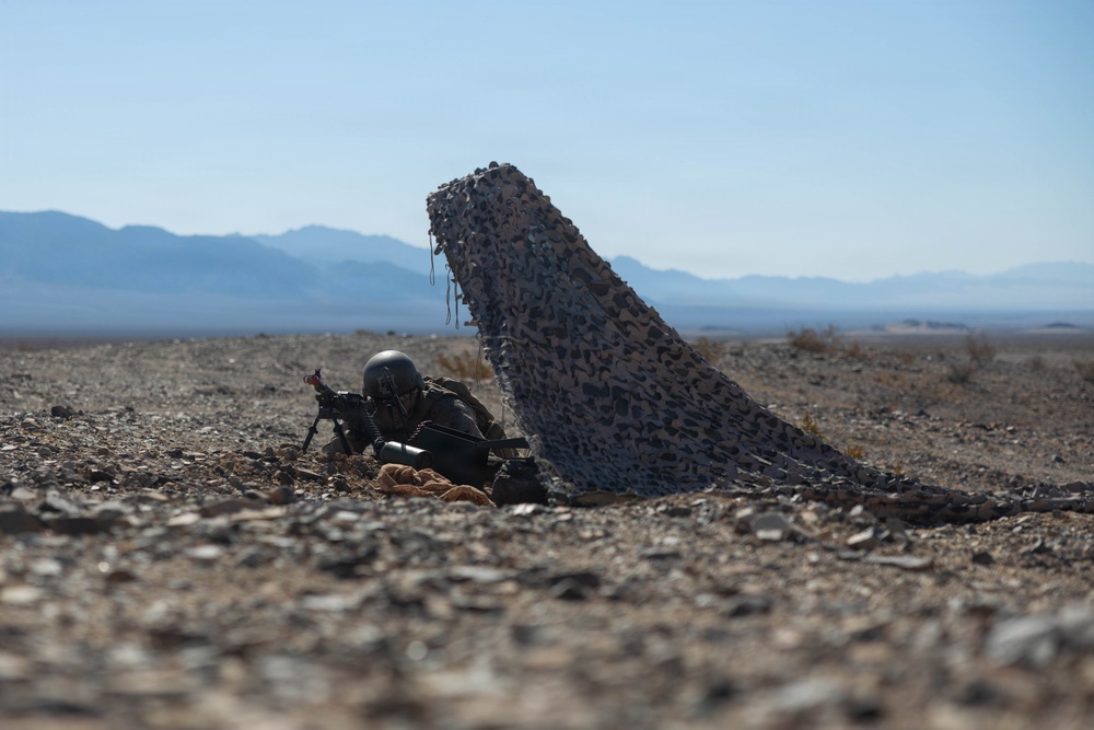 U.S. Marines with Combat Logistics Battalion 2 conduct Land Combat Element Forward Security training