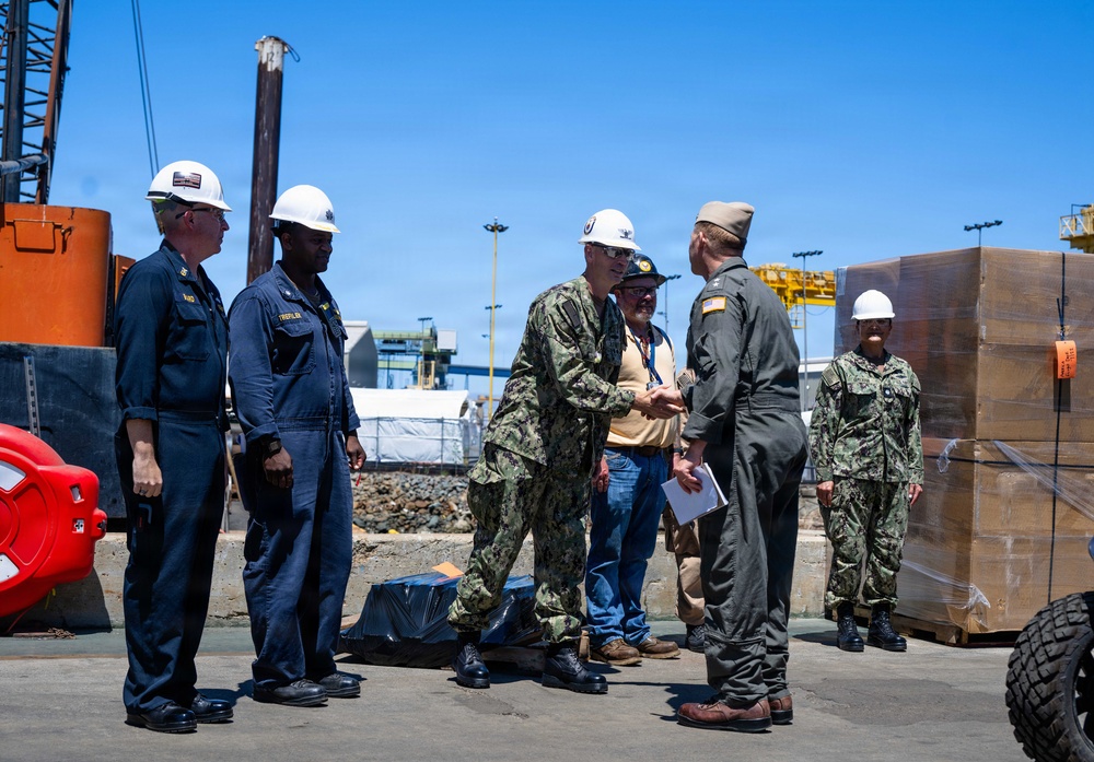 Deputy Assistant Secretary of the Navy for Budget/Director, Fiscal Management Division Tours USS America