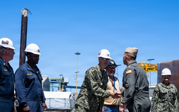 Deputy Assistant Secretary of the Navy for Budget/Director, Fiscal Management Division Tours USS America
