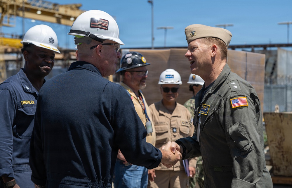 Deputy Assistant Secretary of the Navy for Budget/Director, Fiscal Management Division Tours USS America