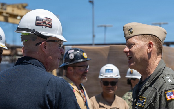 Deputy Assistant Secretary of the Navy for Budget/Director, Fiscal Management Division Tours USS America