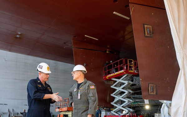Deputy Assistant Secretary of the Navy for Budget/Director, Fiscal Management Division Tours USS America