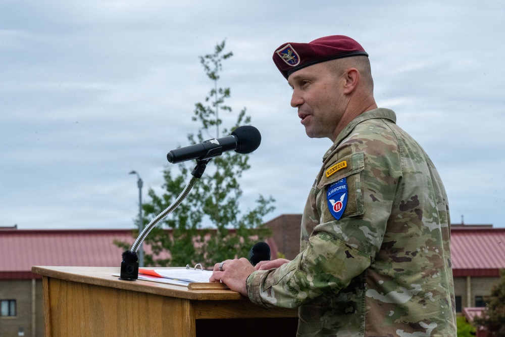11th Airborne Division welcomes in new senior leaders