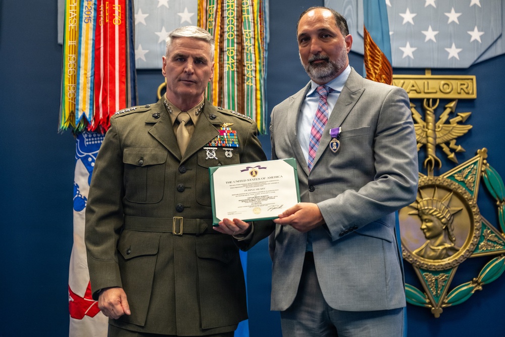 VCJS Gen. Christopher Mahoney Hosts Purple Heart Ceremony