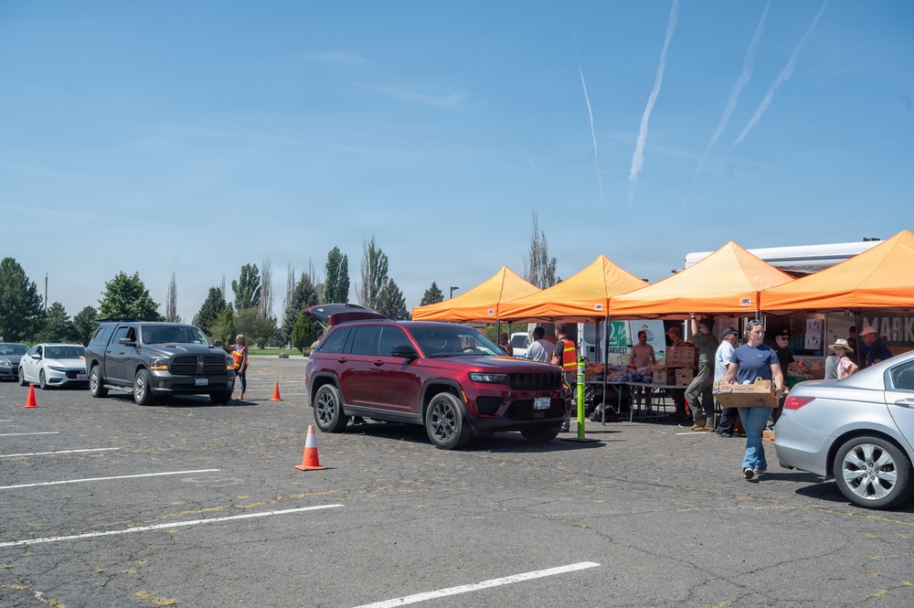 Fairchild AFB drive-through food bank