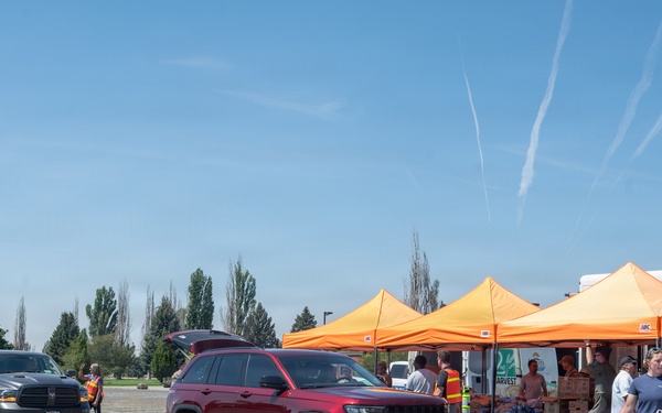 Fairchild AFB drive-through food bank