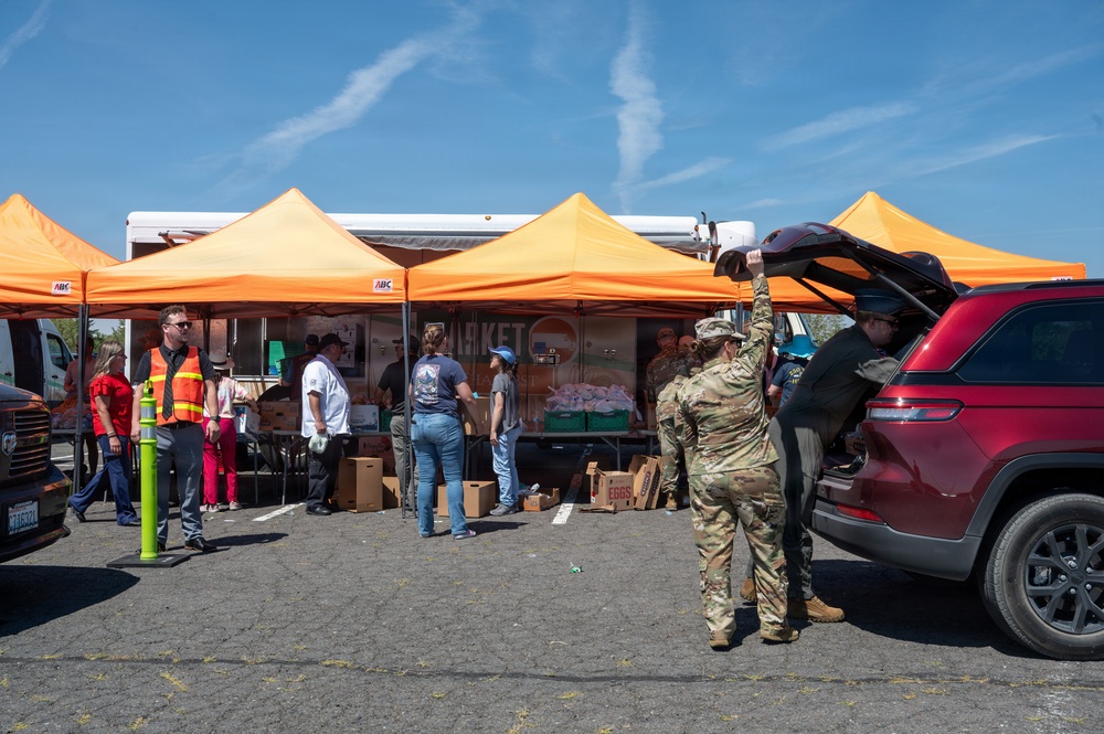 Fairchild AFB drive-through food bank