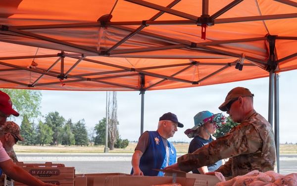 Fairchild AFB drive-through food bank