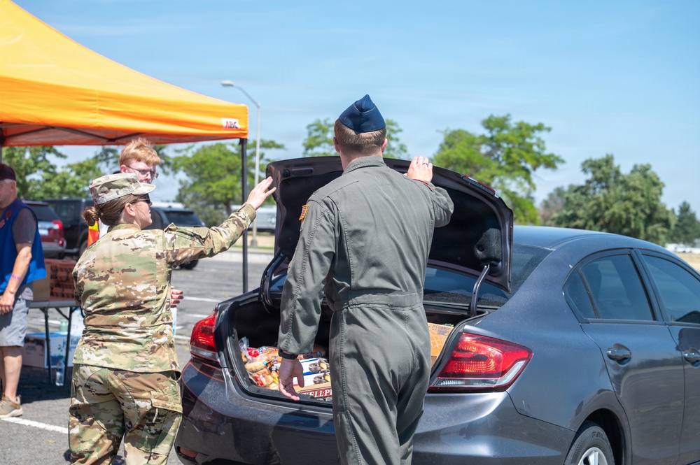 Fairchild AFB drive-through food bank
