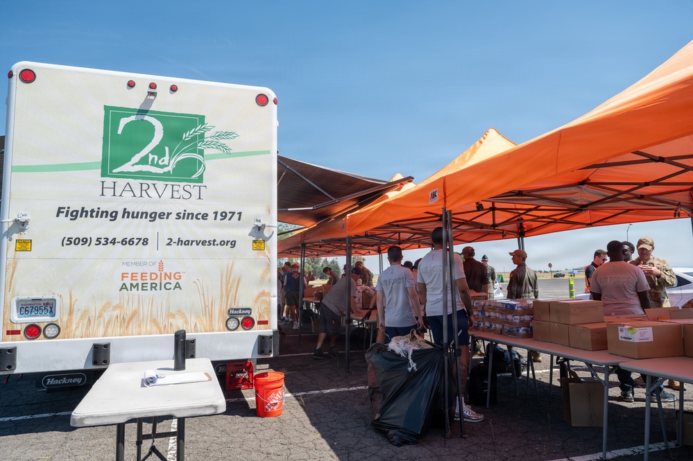 Fairchild AFB drive-through food bank