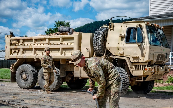 W.Va Guard continues flood recovery efforts