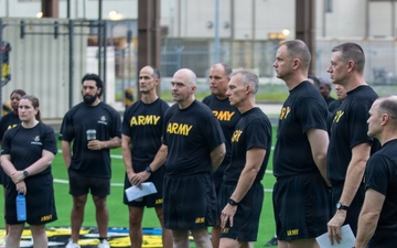 Eighth Army Senior Leaders Conduct Physical Readiness Training and The Forge