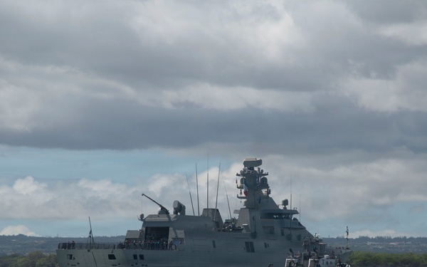Multinational ships return to Pearl Harbor for the final days of RIMPAC 2026