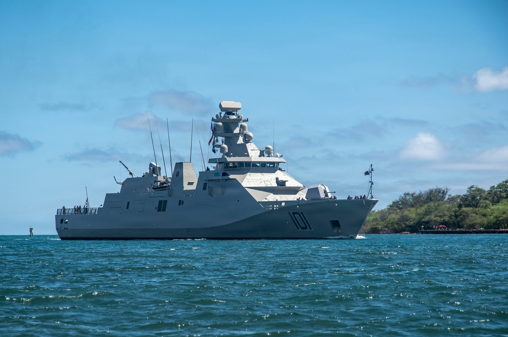 Multinational ships return to Pearl Harbor for the final days of RIMPAC 2026