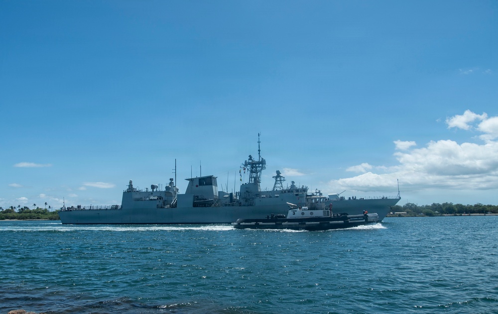 Multinational ships return to Pearl Harbor for the final days of RIMPAC 2026