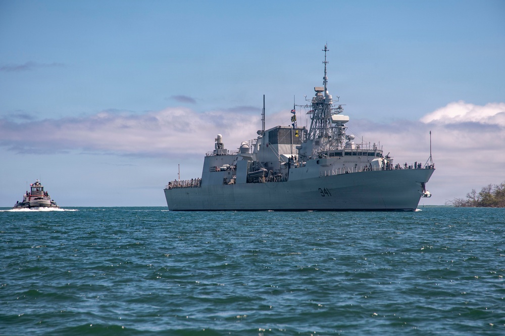 Multinational ships return to Pearl Harbor for the final days of RIMPAC 2026