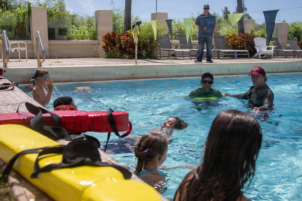 MCBH Water Safety Teaches The Youth Lifesaving Techniques