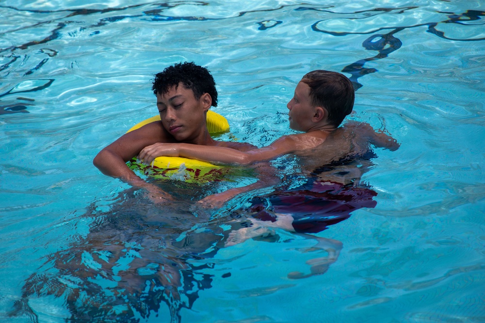 MCBH Water Safety Teaches The Youth Lifesaving Techniques